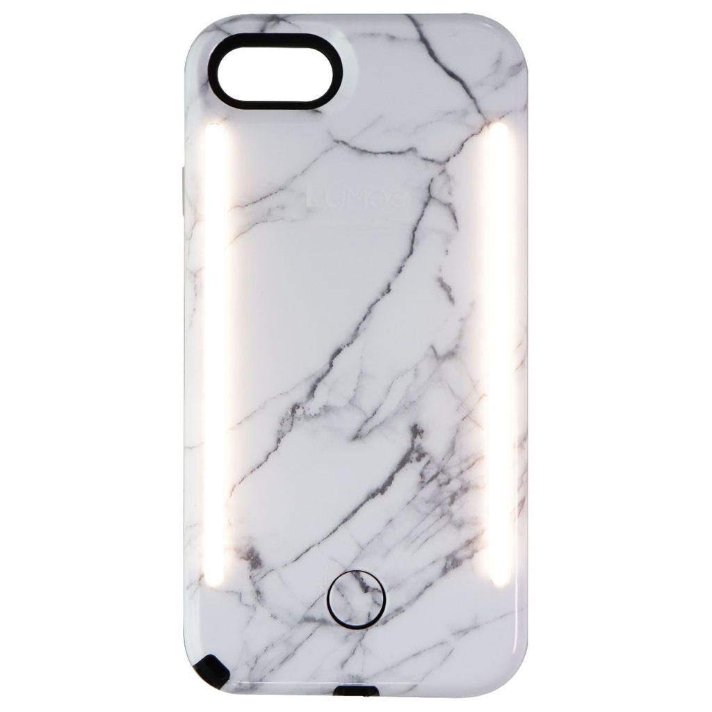 Lumee Duo White Marble Phone Case Compatible W Iphone 7 Plus  Iphone 8 Plus